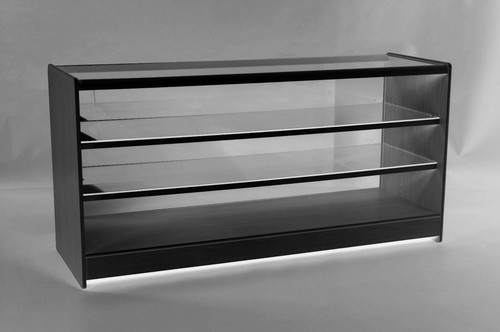 Black display counter showcase - black,