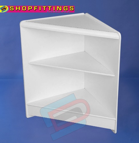 White shop display counter - white,