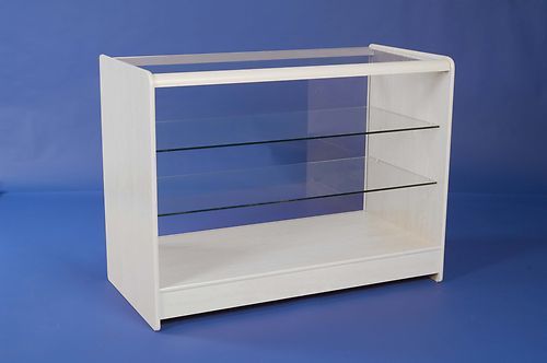 White glass display - ,