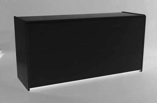 Black 1800mm shop counter - black,