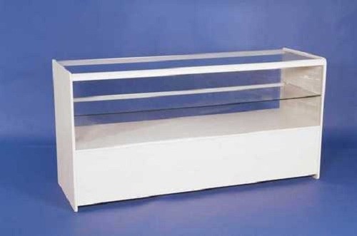 White half glass display - white,