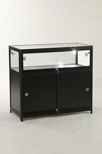 Glass black showcase - 1/3,
