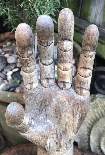 Vintage wooden hand 1930 s - wooden,