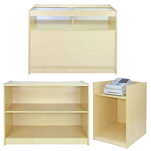 Maple retail shelves display - shelves,