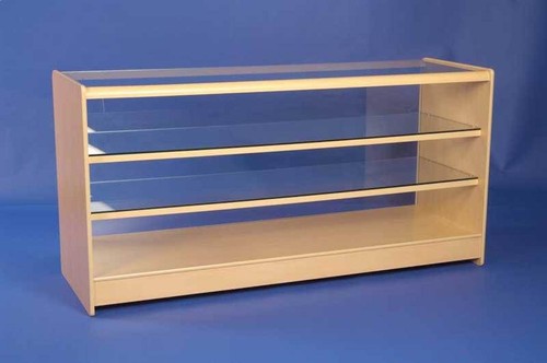 Maple glass display counter - maple,